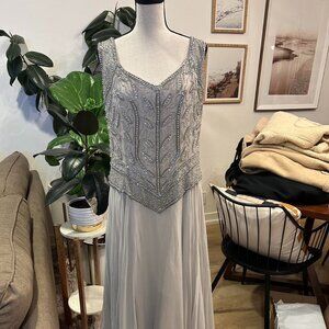 Women's Silver and Grey Dress